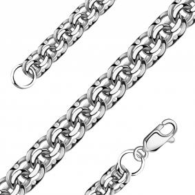 Серебряный браслет плетение Бисмарк NOVIKOV БАрод091 БАрод091 фото