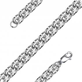 Серебряный браслет плетение Бисмарк NOVIKOV БАрод101 БАрод101 фото