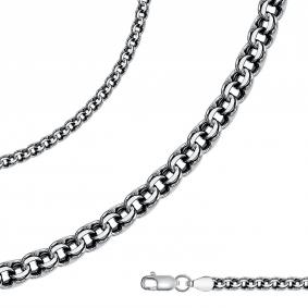 Цепь плетение Бисмарк из черненого серебра Высоковы 585 БГ60-Ч БГ60-Ч фото