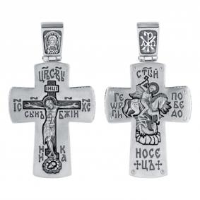 Крест БМ-КР-402 Ag 925° БМ-КР-402 БМ-КР-402 фото