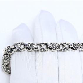 Браслет плетение Фантазийное из черненого серебра Иордань БЦ-016 БЦ-016 фото