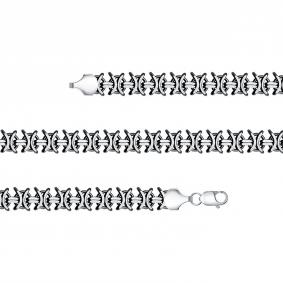 Браслет плетение Фантазийное из черненого серебра Высоковы 585 БЦВХ160-Ч БЦВХ160-Ч фото