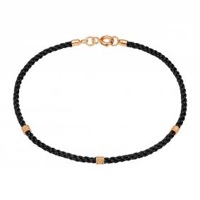 Текстильный шнурок с декоративным элементом из золоченого серебра Высоковы 585 БШ-17-П БШ-17-П фото