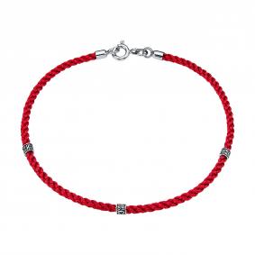 Текстильный шнурок с декоративным элементом из серебра Высоковы 585 БШ-19-Р БШ-19-Р фото