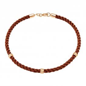 Текстильный шнурок с декоративным элементом из золоченого серебра Высоковы 585 БШ-20-П БШ-20-П фото