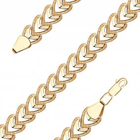 Золотой браслет плетение Фантазийное Красносельский ювелир БШ079 БШ079 фото