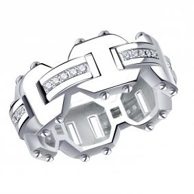 Кольцо из белого золота BERGER Бб110644 с фианитом Бб110644 фото