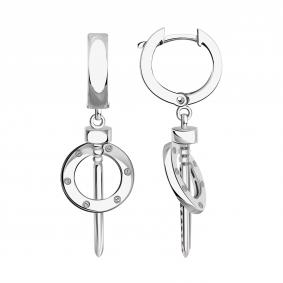 Серьги из белого золота BERGER Бб120287 Бб120287 фото