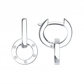 Серьги из белого золота BERGER Бб120614 Бб120614 фото