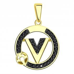 Подвеска из лимонного золота BERGER Бл030101ч с фианитом Бл030101ч фото