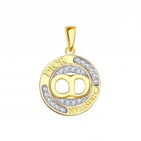 Подвеска из лимонного золота BERGER Бл030103 с фианитом Бл030103 фото