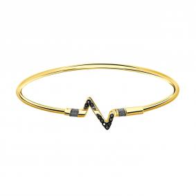 Браслет из лимонного золота BERGER Бл070035 с фианитом Бл070035 фото