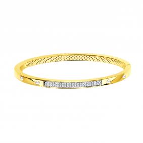 Браслет из лимонного золота BERGER Бл070170 с фианитом Бл070170 фото