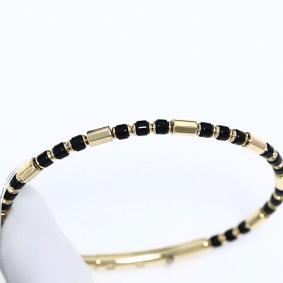 Браслет из лимонного золота BERGER Бл070445 с ониксом Бл070445 фото