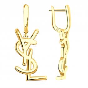 Серьги из лимонного золота BERGER Бл120109 Бл120109 фото