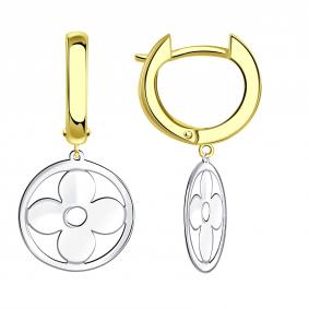 Серьги из лимонного золота BERGER Бл120312 Бл120312 фото