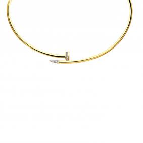 Колье из лимонного золота BERGER Бл770029 с фианитом Бл770029 фото