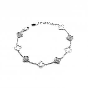 Серебряный браслет Дар Бр-5073р00 с фианитом Бр-5073р00 фото
