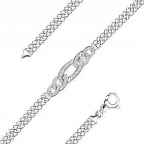 Серебряный браслет BERGER Бс070110-4 с фианитом Бс070110-4 фото