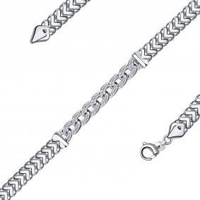 Серебряный браслет BERGER Бс070173-1 с фианитом Бс070173-1 фото