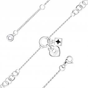 Серебряный браслет BERGER Бс070235 с ониксом Бс070235 фото