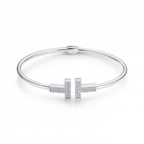 Серебряный браслет BERGER Бс070414 с фианитом Бс070414 фото