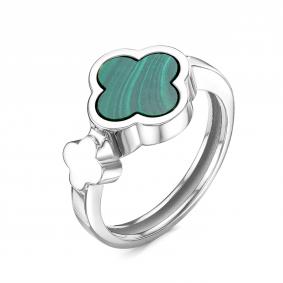 Серебряное кольцо BERGER Бс110060м с малахитом Бс110060м фото