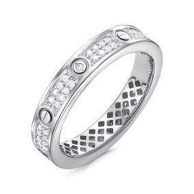 Серебряное кольцо BERGER Бс110387 с фианитом Бс110387 фото