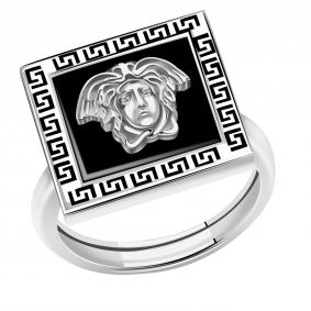 Серебряное кольцо BERGER Бс110414 с ониксом Бс110414 фото