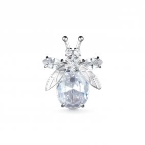 Серебряная брошь Дар Бш-5128рс200 с фианитом Бш-5128рс200 фото
