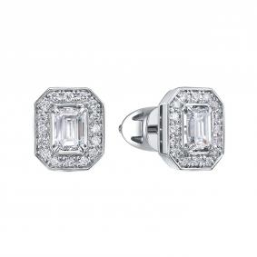 Серьги из белого золота RoseGrace ВБр-5-7515-103-2Б с бриллиантом выращенным ВБр-5-7515-103-2Б фото
