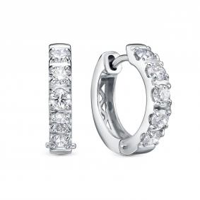 Серьги из белого золота RoseGrace ВБр-5-9461-103-2Б с бриллиантом выращенным ВБр-5-9461-103-2Б фото