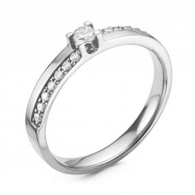 Серебряное кольцо GRIGORIEV Г01-01-0001(с) с фианитом Г01-01-0001(с) фото