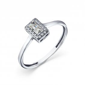 Серебряное кольцо GRIGORIEV Г01-10-01007-41-00-1 с фианитом Г01-10-01007-41-00-1 фото