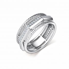 Серебряное кольцо GRIGORIEV Г01-10-01022-41-00 с фианитом Г01-10-01022-41-00 фото