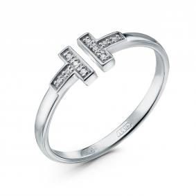 Серебряное кольцо GRIGORIEV Г01-10-0578-21-00 с бриллиантом Г01-10-0578-21-00 фото