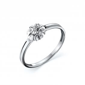 Серебряное кольцо GRIGORIEV Г01-10-0902-21-00 с бриллиантом Г01-10-0902-21-00 фото