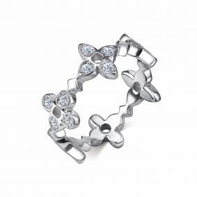 Серебряное кольцо GRIGORIEV Г01-10-0961-41-00 с фианитом Г01-10-0961-41-00 фото