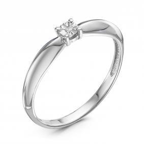 Серебряное кольцо GRIGORIEV Г01-10-5006(с) с бриллиантом Г01-10-5006(с) фото