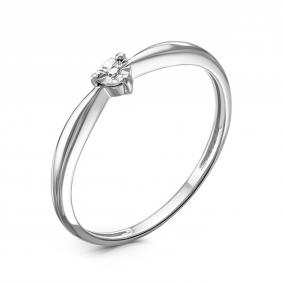 Серебряное кольцо GRIGORIEV Г01-10-5030(с) с бриллиантом Г01-10-5030(с) фото