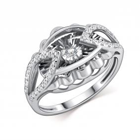 Серебряное кольцо GRIGORIEV Г01-10-51135-41-00-1 с фианитом Г01-10-51135-41-00-1 фото