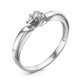 Серебряное кольцо GRIGORIEV Г01-10-5318(с) с бриллиантом Г01-10-5318(с) фото