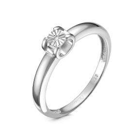 Серебряное кольцо GRIGORIEV Г01-10-5428(с) с бриллиантом Г01-10-5428(с) фото