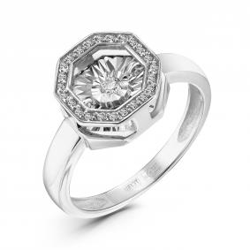 Серебряное кольцо GRIGORIEV Г01-10-5628-41-00 с фианитом Г01-10-5628-41-00 фото