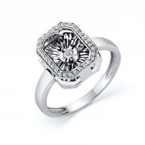 Серебряное кольцо GRIGORIEV Г01-10-5629-41-00 с фианитом Г01-10-5629-41-00 фото