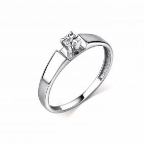 Серебряное кольцо GRIGORIEV Г01-10-5776-21-00-1 с бриллиантом Г01-10-5776-21-00-1 фото