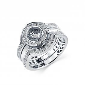 Серебряное кольцо GRIGORIEV Г01-10-5846-41-00-1 с фианитом Г01-10-5846-41-00-1 фото