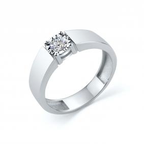 Серебряное кольцо GRIGORIEV Г01-10-6772-41-00-1-22 с фианитом Г01-10-6772-41-00-1-22 фото