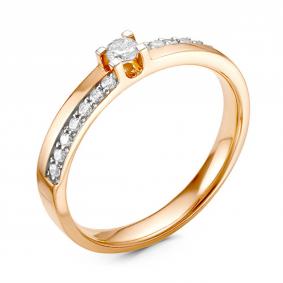 Золотое кольцо GRIGORIEV Г01-11-0001 с бриллиантом Г01-11-0001 фото