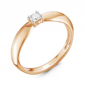 Золотое кольцо GRIGORIEV Г01-11-0006 с бриллиантом Г01-11-0006 фото